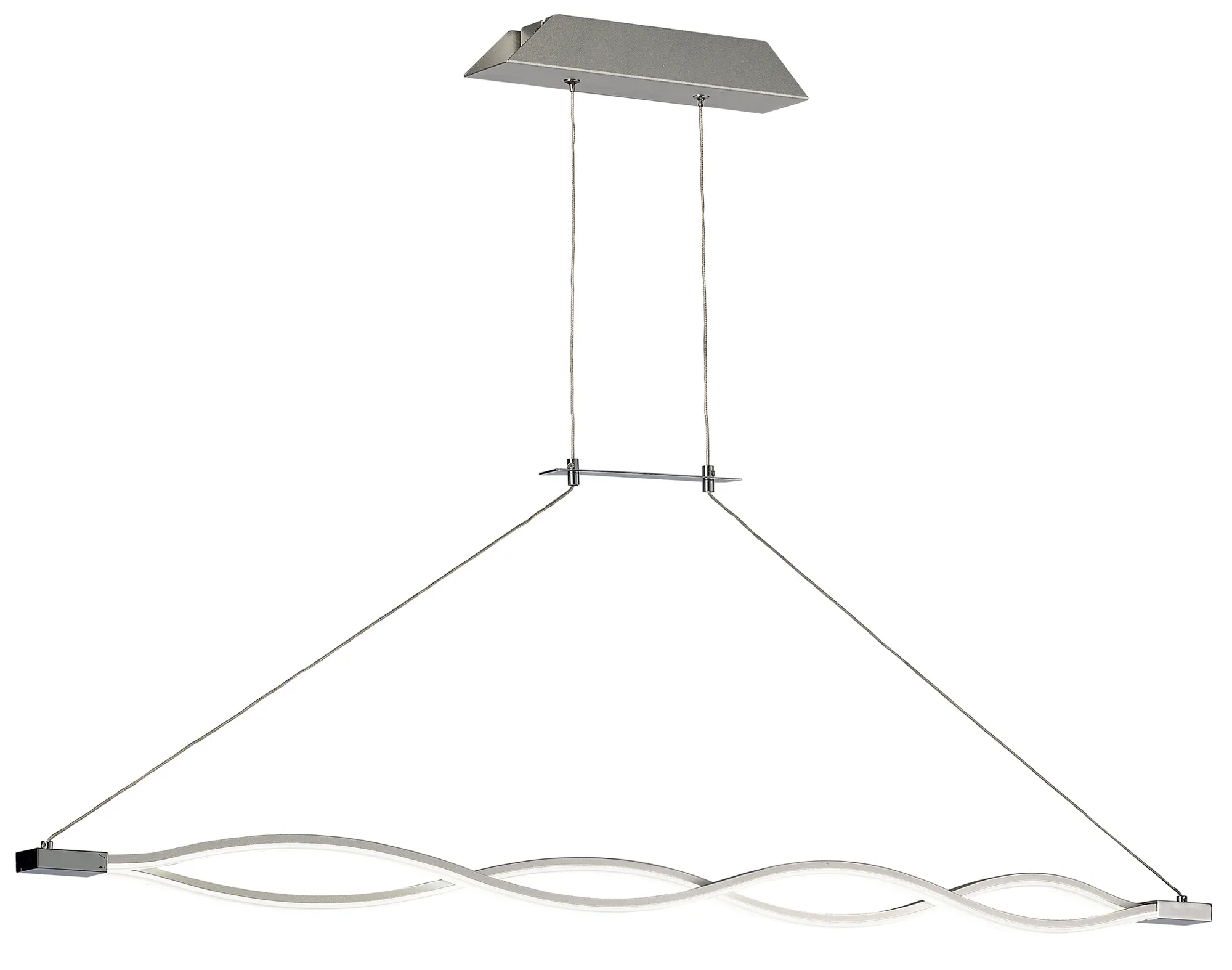 Sahara Silver XL Ceiling Lights Mantra Linear Fittings